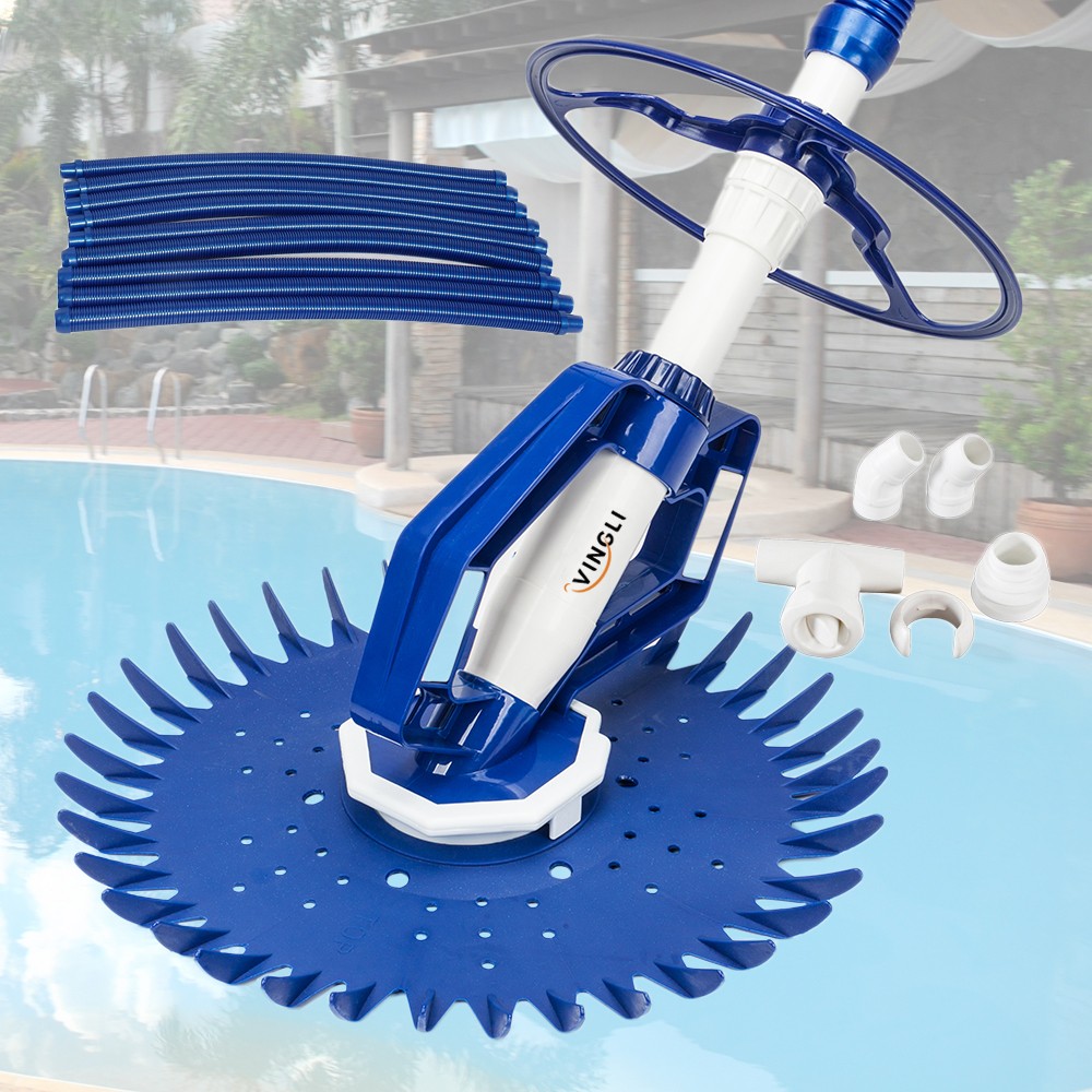 Automatic Swimming Pool Vacuum Cleaner Hover Climb Wall w/ 33 ft Hose In Ground gallery