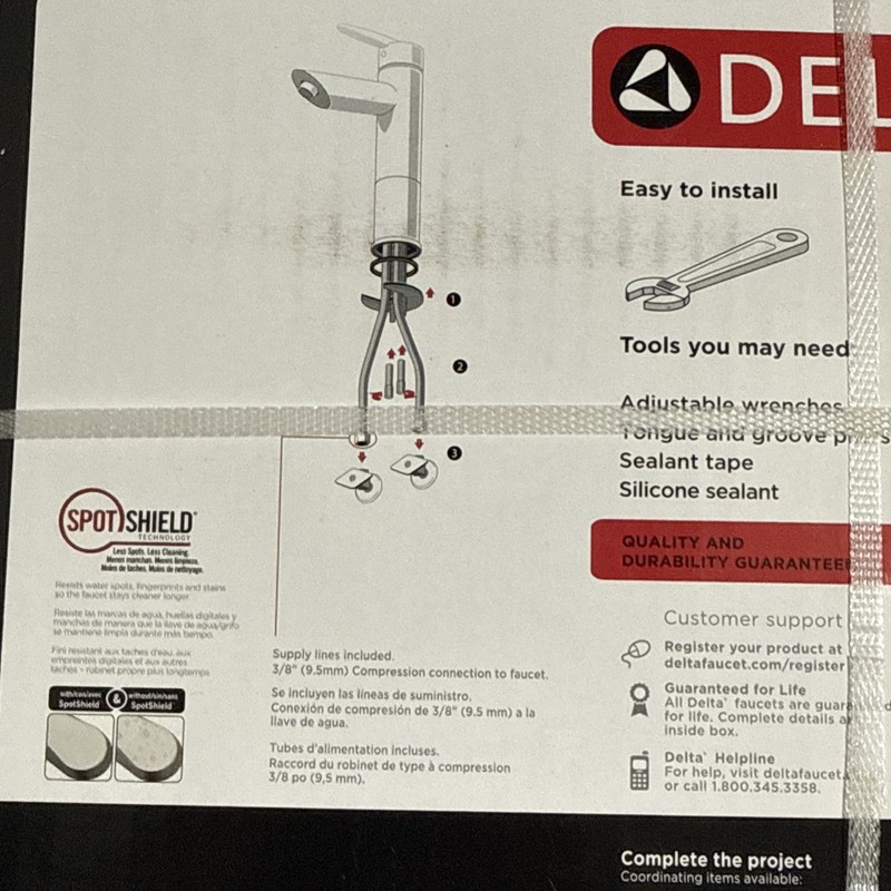 Delta Portwood Single Hole Single-Handle Bathroom Faucet Brushed Nickel Sealed gallery