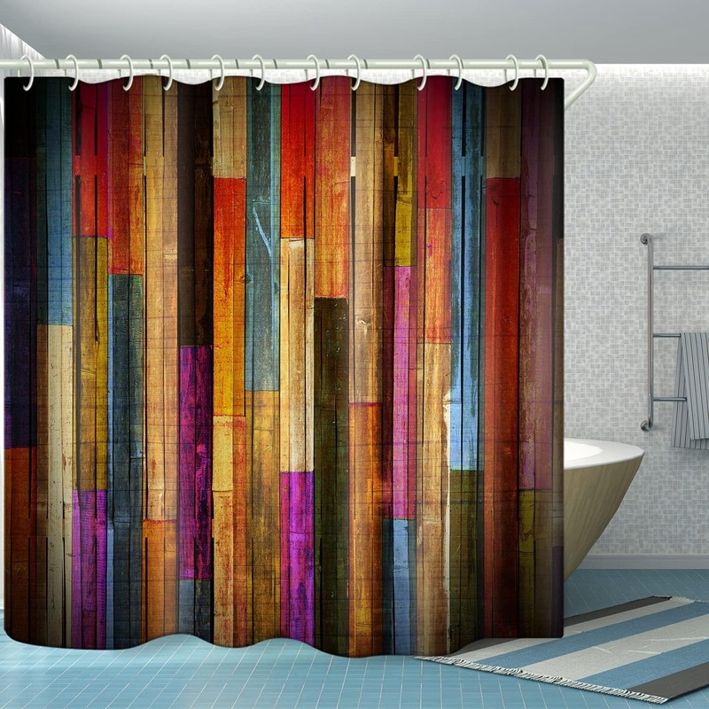 Shower Curtains Waterproof Polyester Fabric,Large Width Bright Partition Curtain gallery