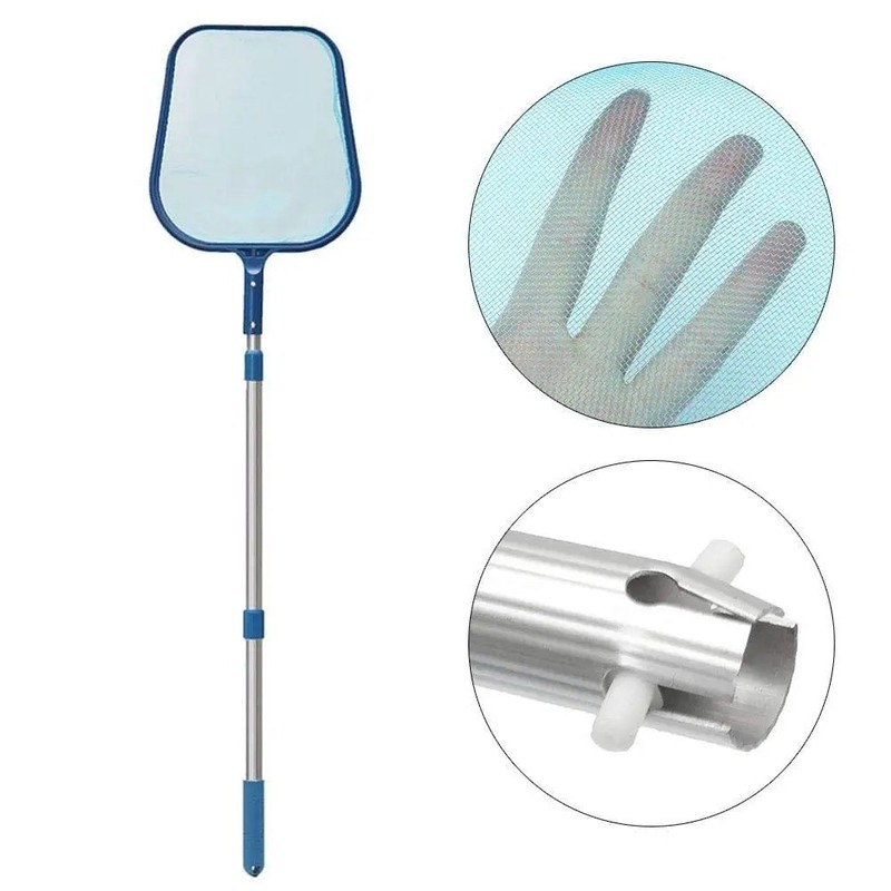 Heavy Duty Pool Skimmer Leaf Rake Net Cleaning Swimming Pool Fine Mesh Netting gallery