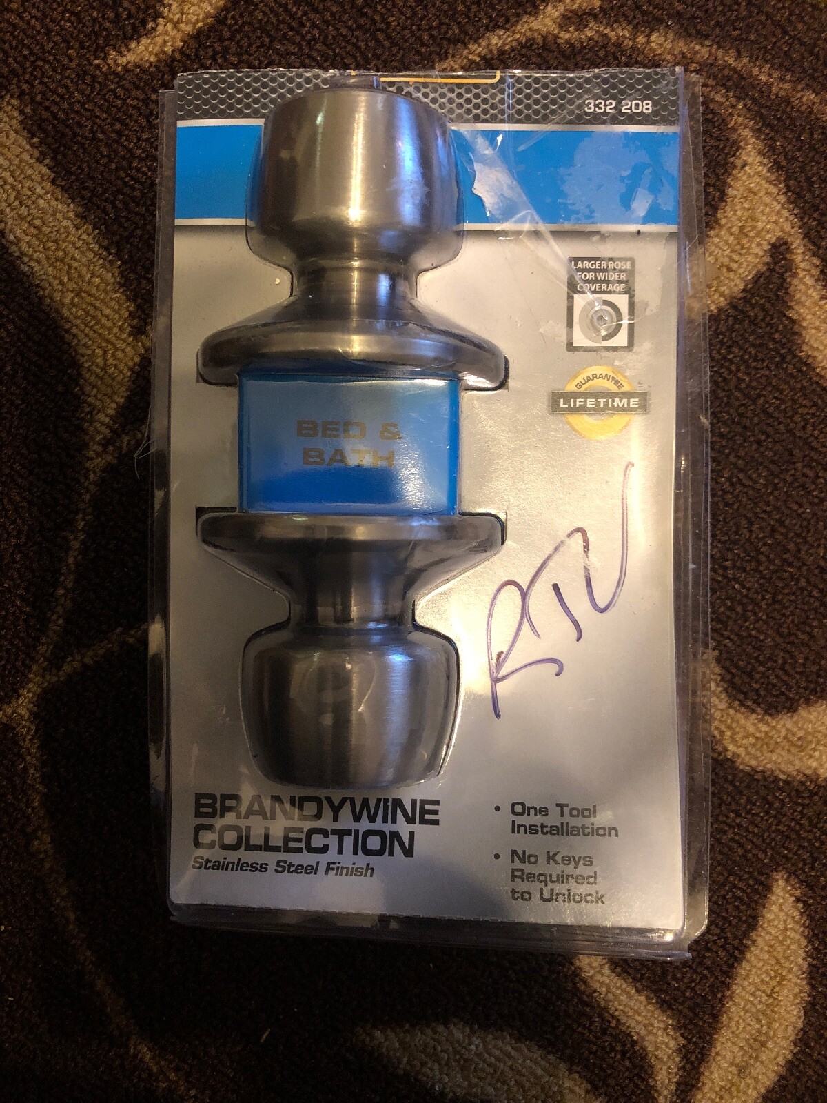 Defiant Brandywine Collection Stainless Steel Finish Door Knob Set 332 208 gallery