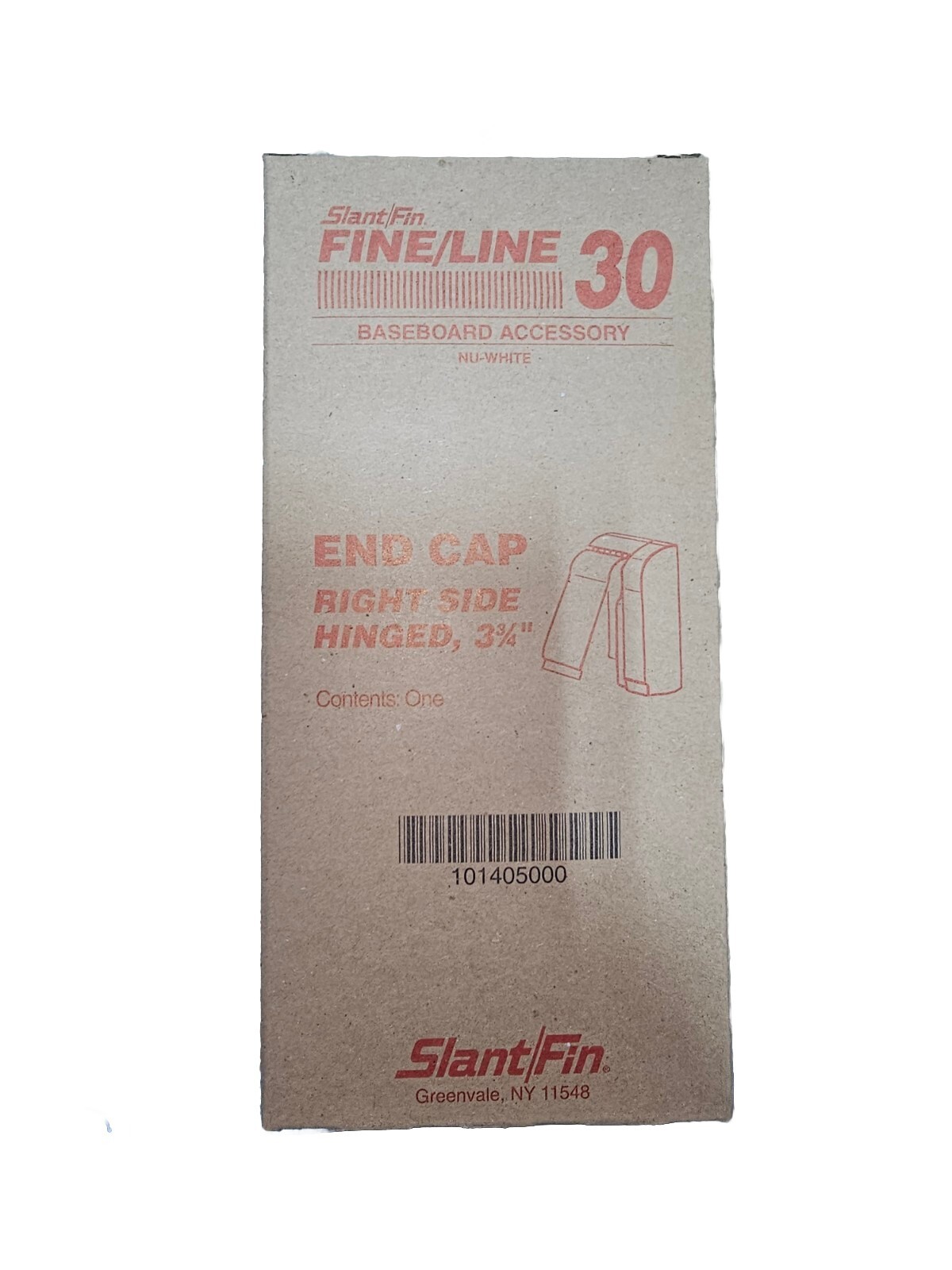 Fine/Line 30 3-3/4 In. Right-Hand End Cap For Baseboard Heaters In Nu White gallery