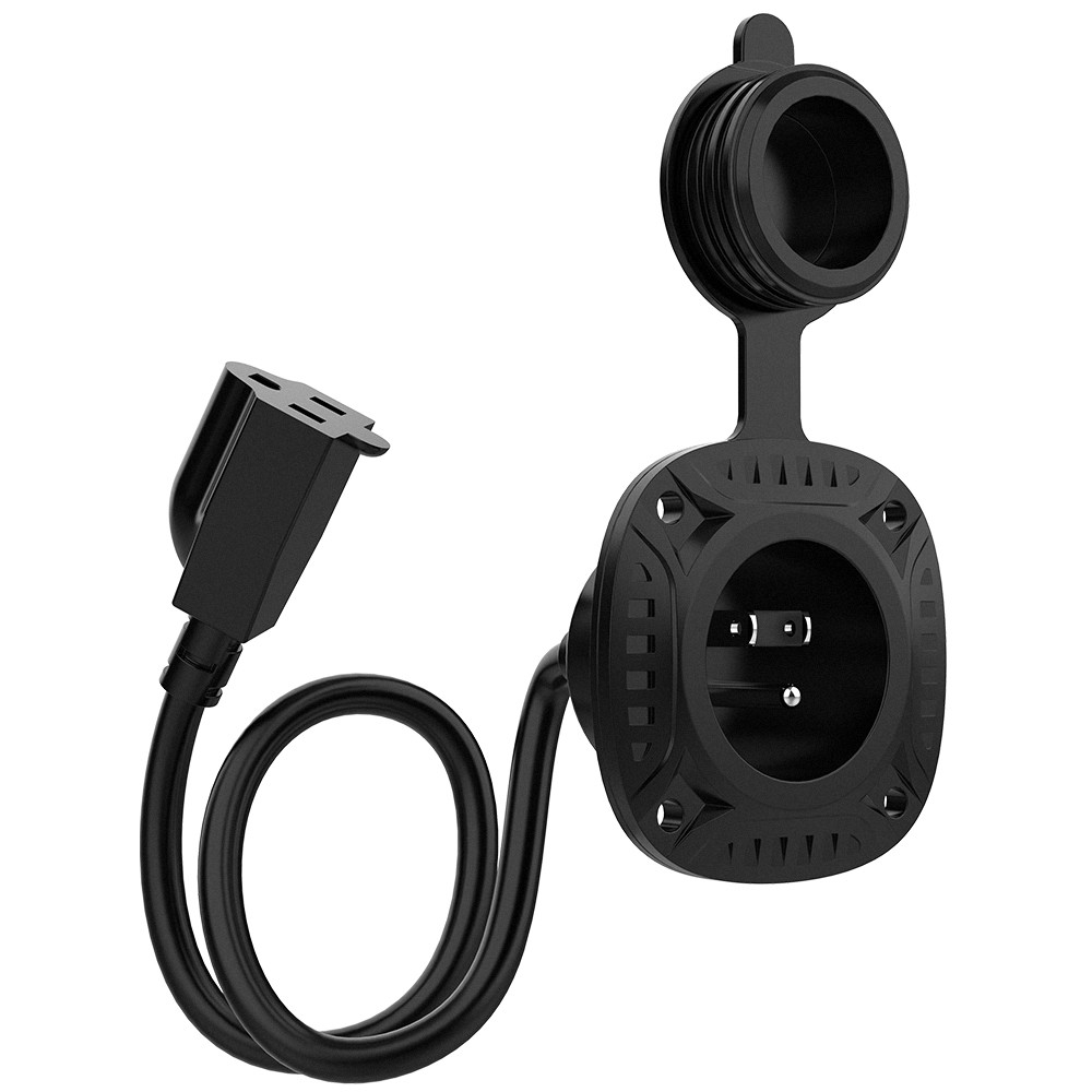 16" AC Inlet Plug Port 125V 13Amp Electrical Power Cord Waterproof Fo RV Trailer gallery