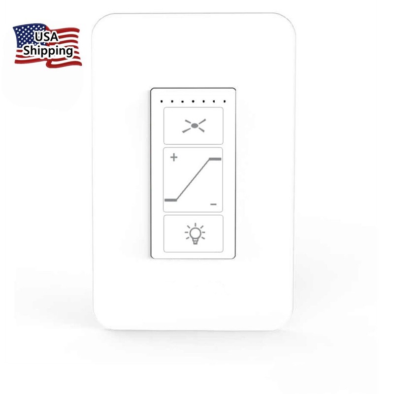 Ceiling Fan & Dimmer Wall Switch, 2 in 1 Light and Fan Combination Light Switch gallery
