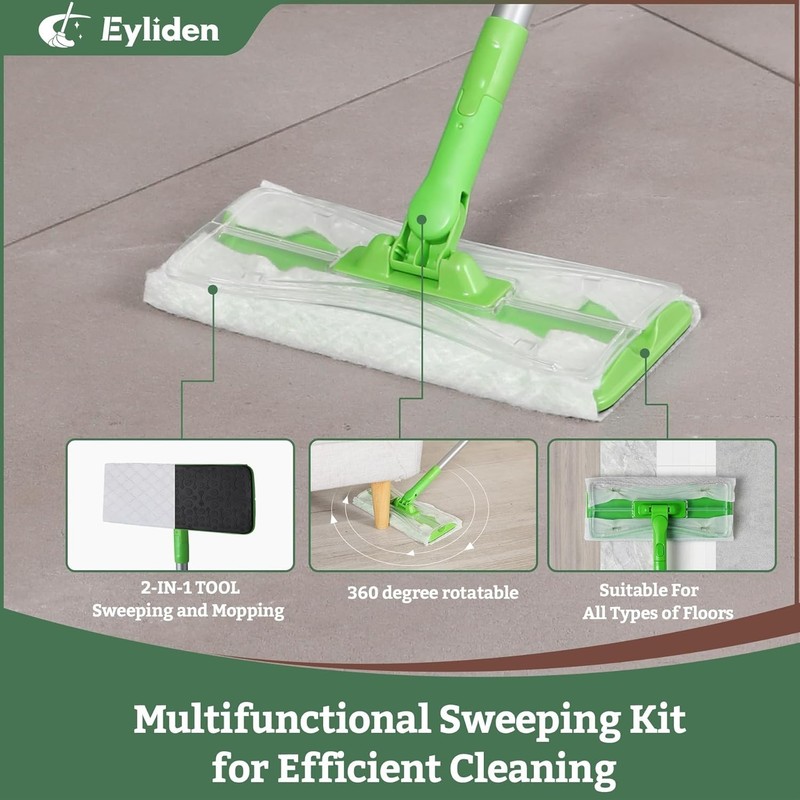 Smart Sweeper Mop System - 36 Refills, 360-Degree Swivel, Perfect for Pet Hair gallery