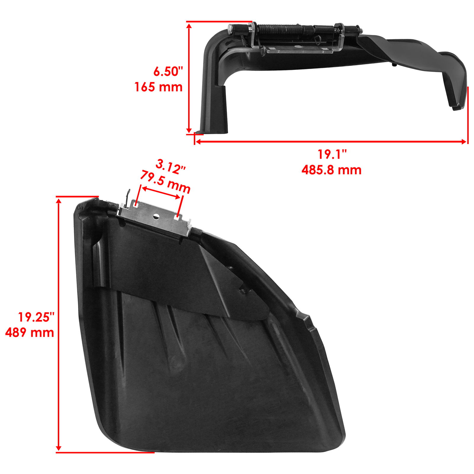Caltric Discharge Chute For John Deere D125 D130 D140 D150 D155 D160 E100 42" gallery
