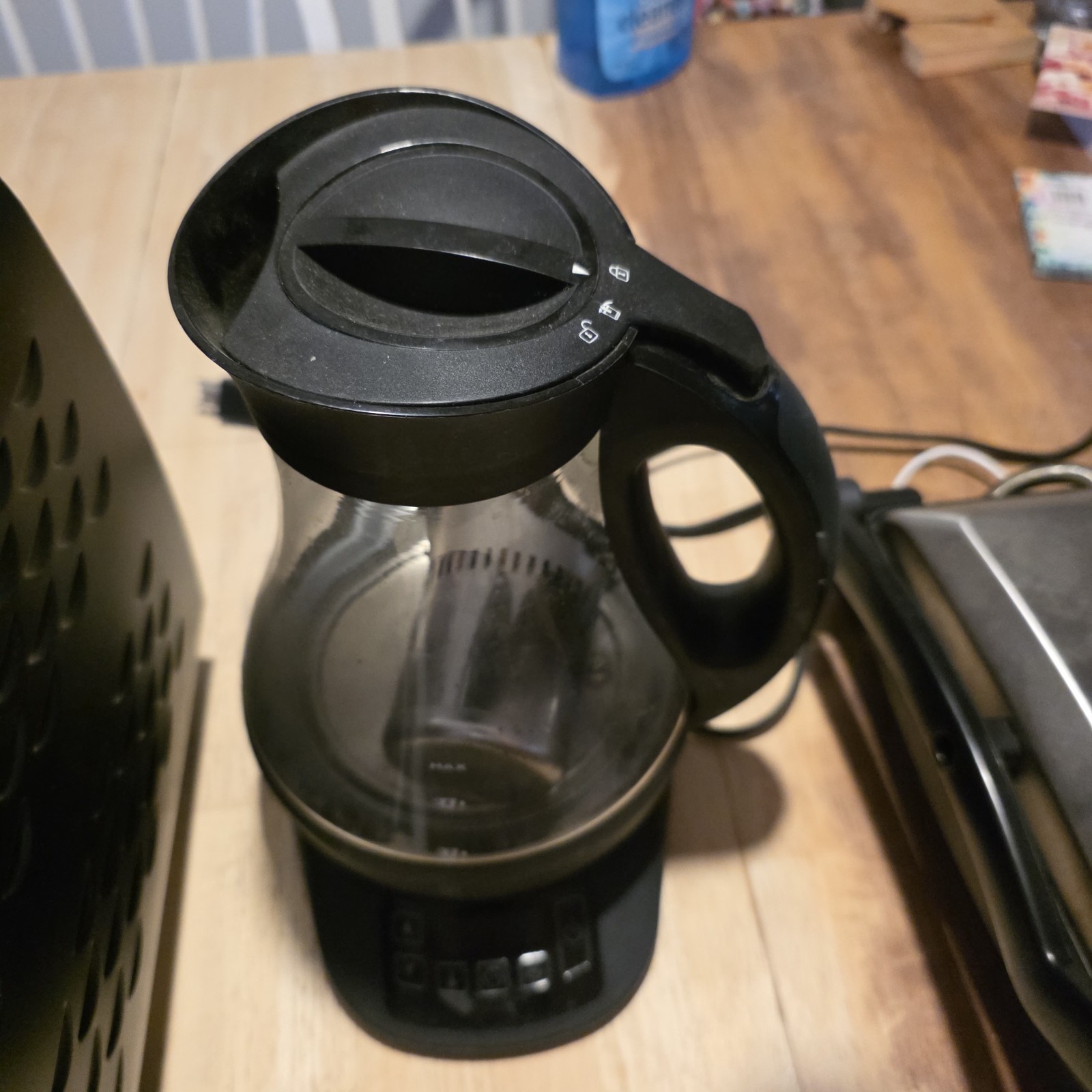 Black Drip Filter Coffee Maker w/ Glass Carafe, 2-Cup, Digital, Auto Shut-Off gallery