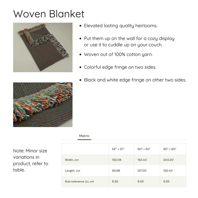 Abstract Geometric Pattern Woven Blanket | Boho Tribal Throw gallery