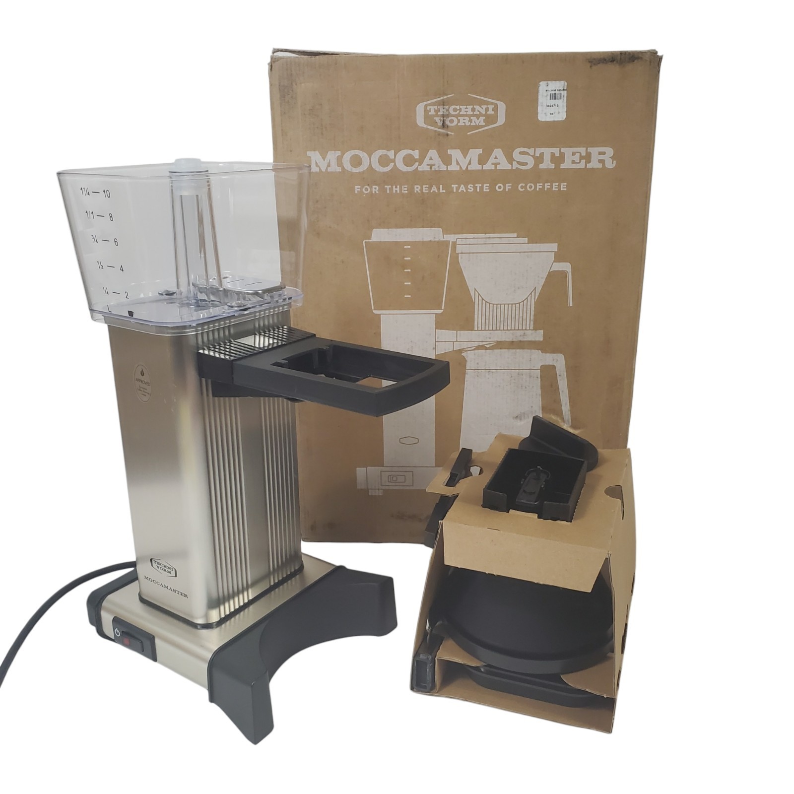 Technivorm Moccamaster KBT Coffee Maker Brushed Silver 79116 Open Box No Carafe gallery