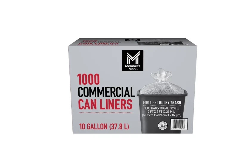 Member's Mark 10-Gallon Commercial Can Liners, 1000 ct. gallery