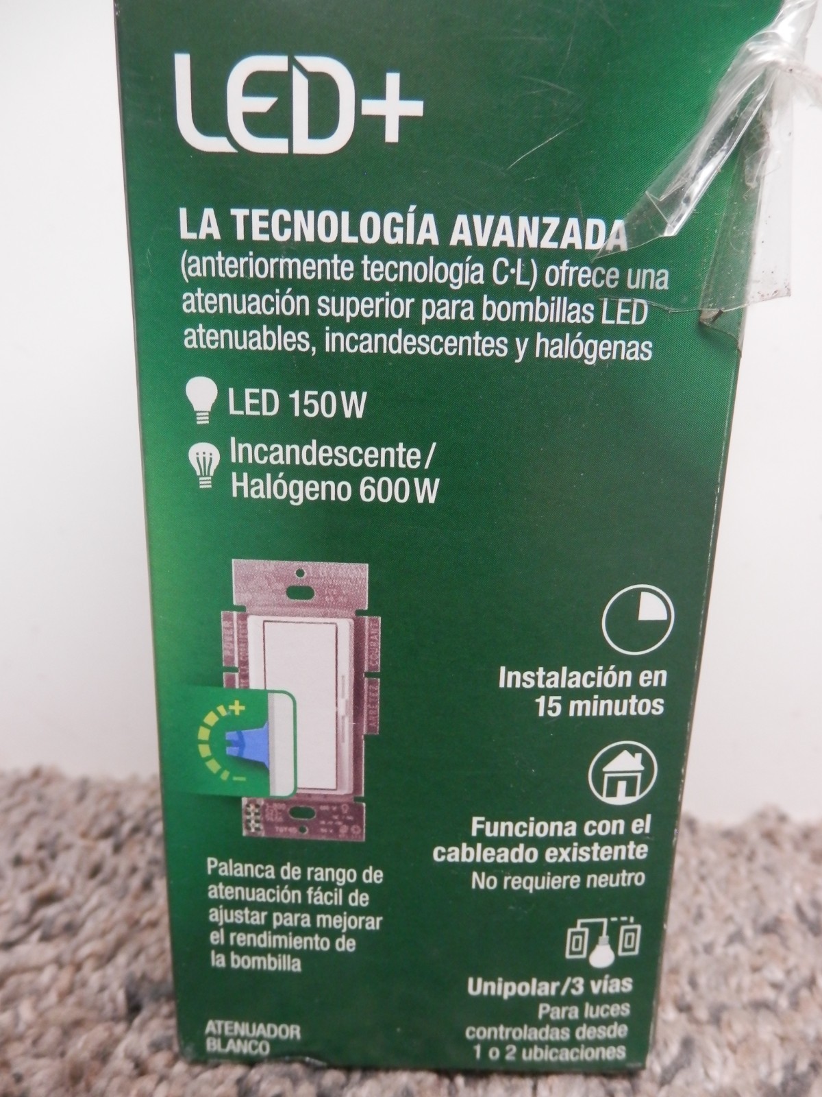 LUTRON DIVA DIMMER LED 150 WATT MODEL#DVCL-153PR gallery