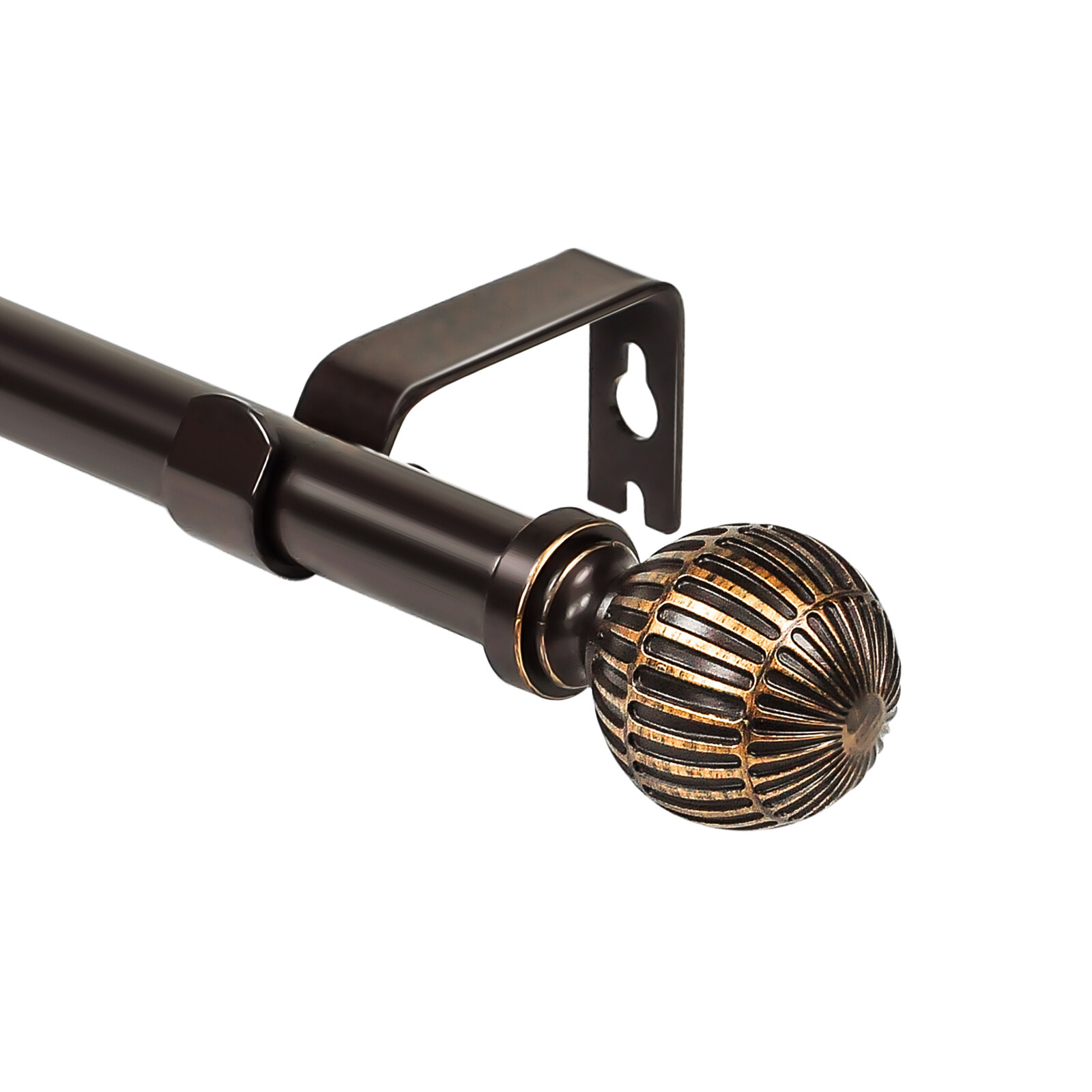 5/8 Inch Adjustable Curtain Rods for Windows 28 to 120 Inches with Volle Finials gallery