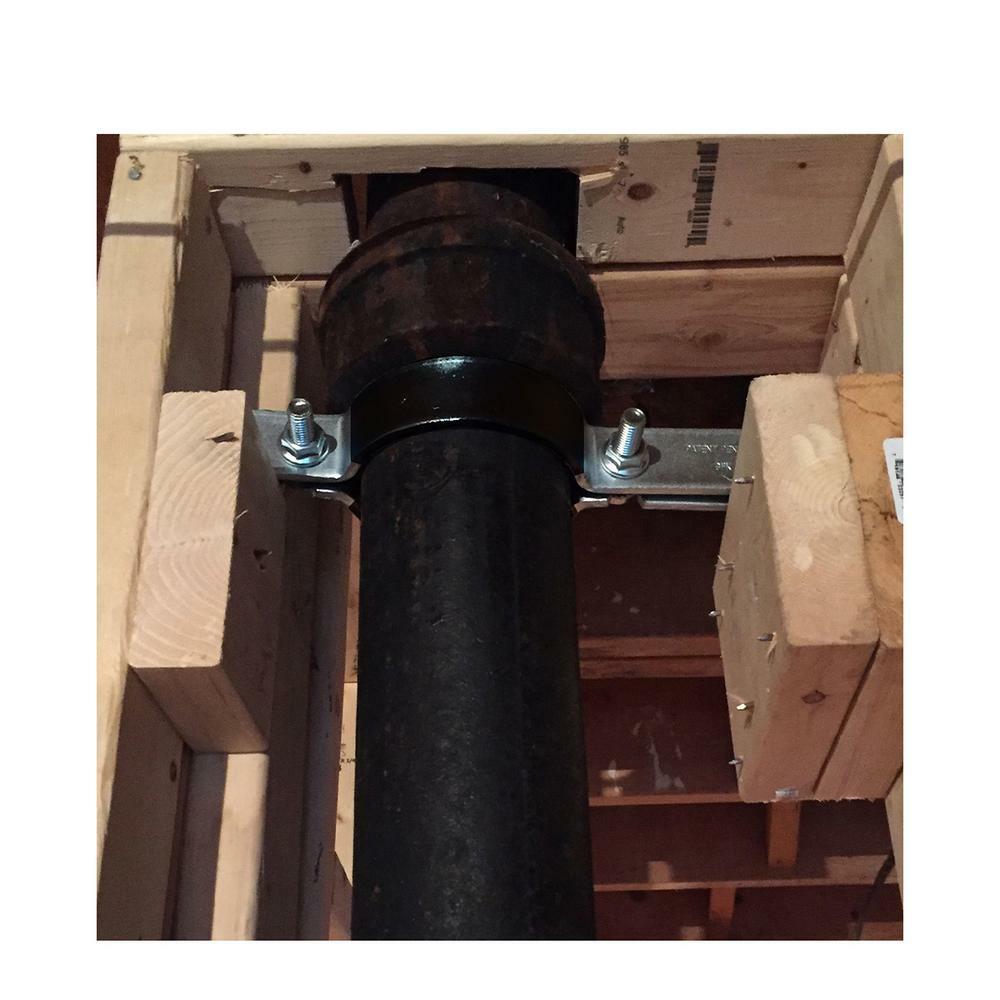 Highcraft 2"in-4"in Plastic Coated Steel Riser Clamp Piping Support Plumbing USA gallery