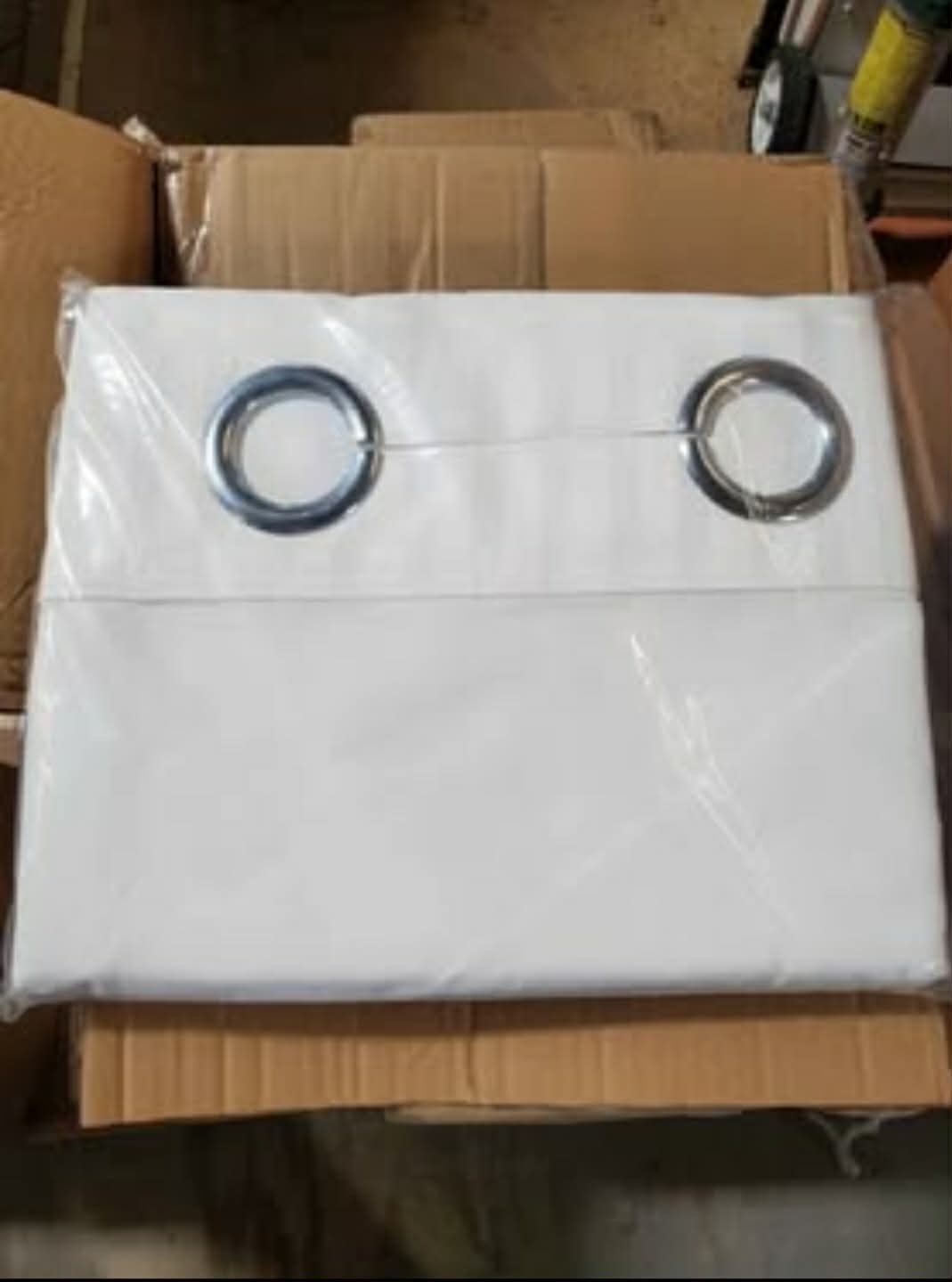 Focus Products Hookless 71 In X 77 In White Shower Curtain With Snap Liner gallery