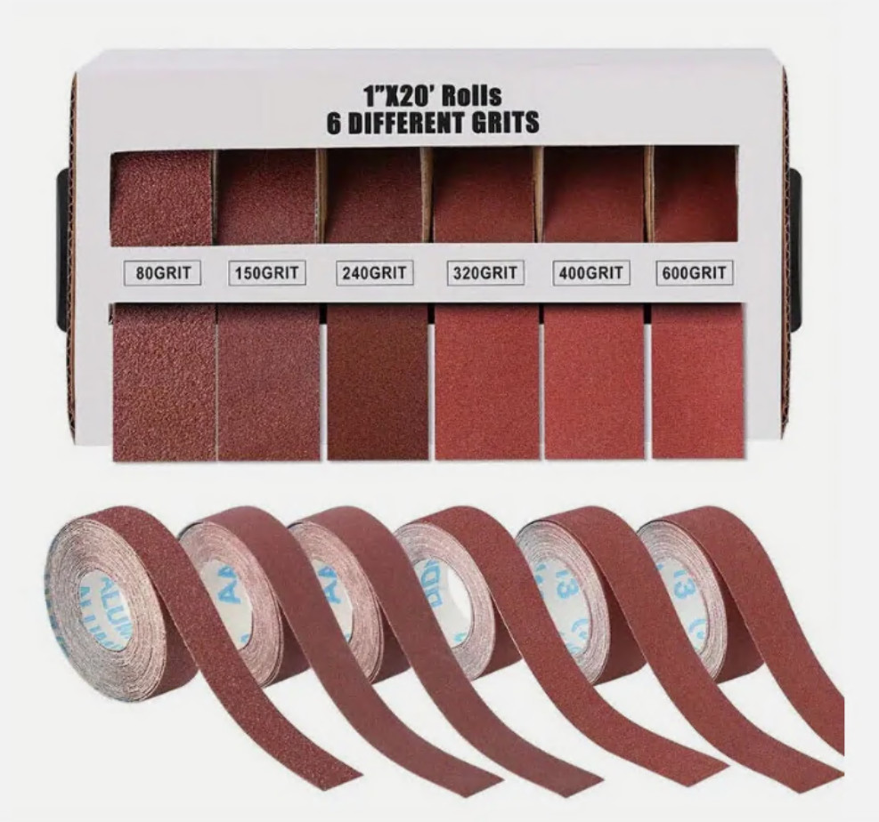 Emery Cloth Roll 6 Grits Abrasive Sand Paper80#150#240#320#400#600 Grit Sand gallery