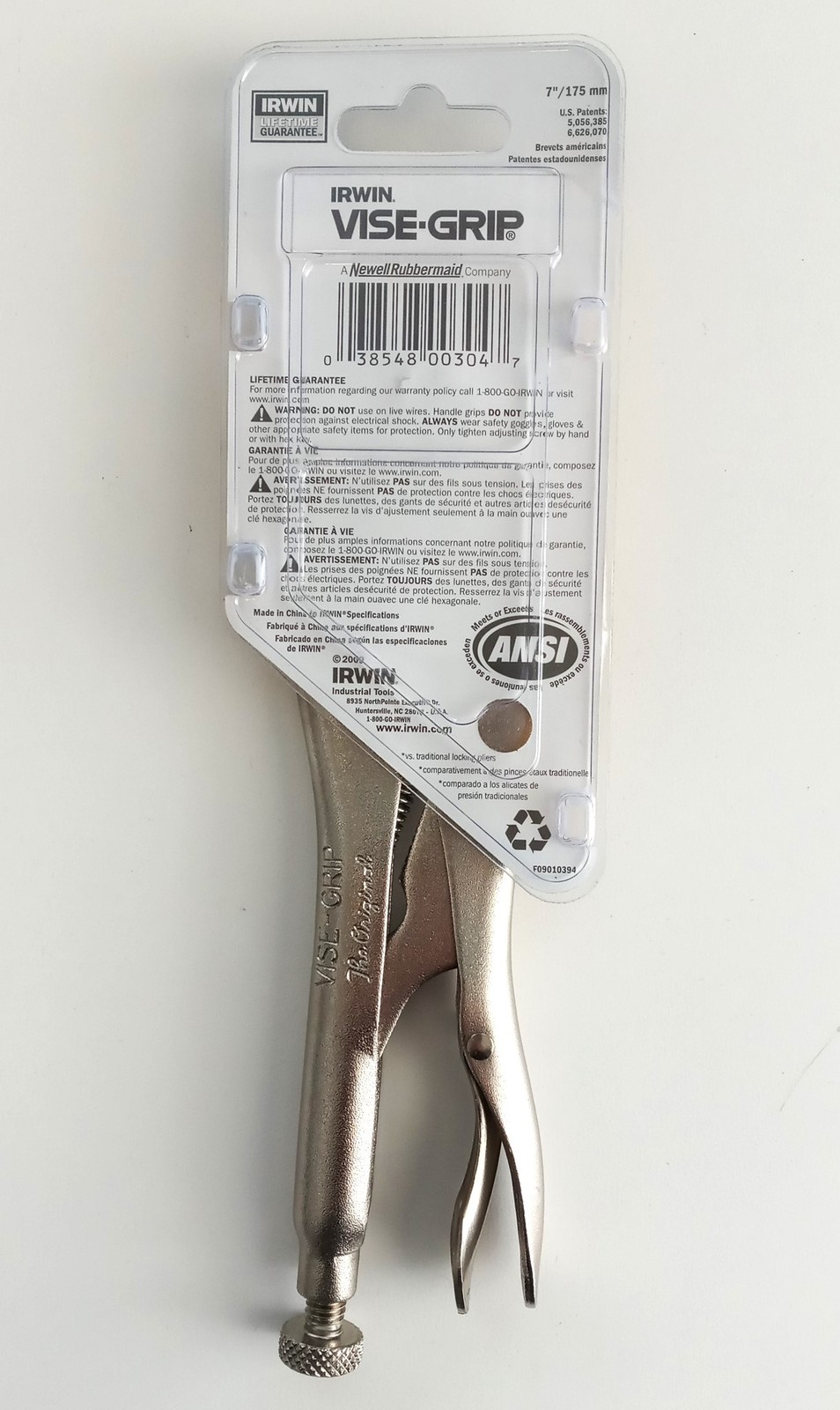 Irwin Vise-Grip 7" Vise Grip Straight Jaw Locking Pliers 302L3 7R gallery