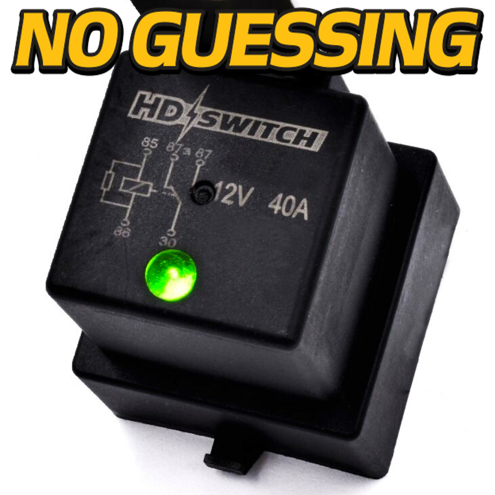 (4 Pack) AT75769 40a WaterProof Relay fits Hella John Deere w/LED INDICATOR gallery