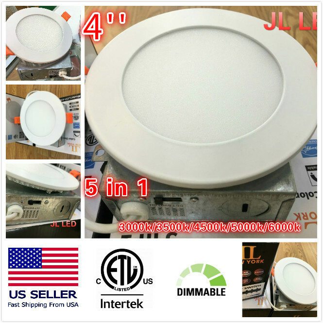 4/6 inch LED Slim Panel Color Changeable&Dimmer 5in1 3000k/3500k/4500k/6000k ETL gallery