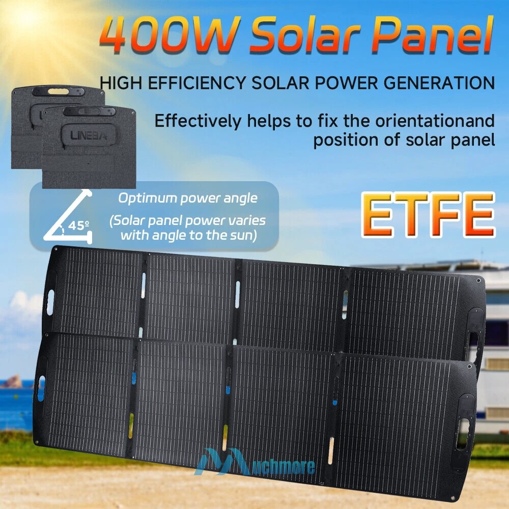 Portable Solar Panel 100W 200W 400W for Power Station RV Off Grid Power Backup gallery