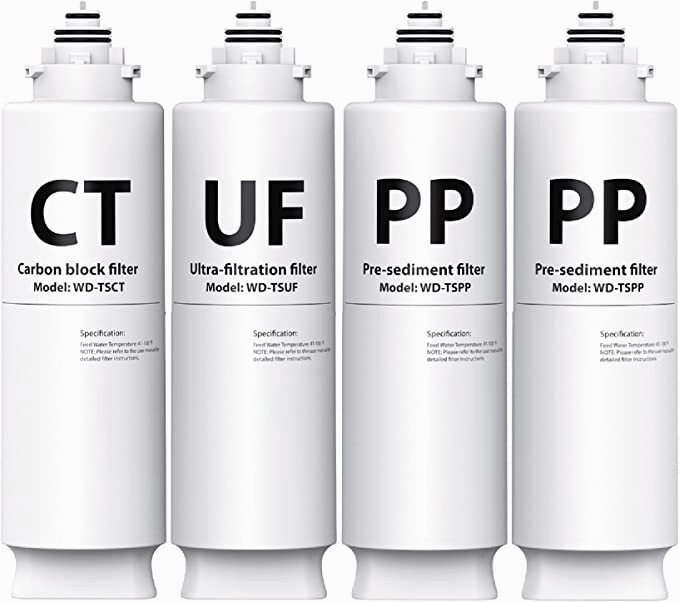 Waterdrop Undersink Replacement Water Filter Compo Pack, 2PP+CT+UF gallery