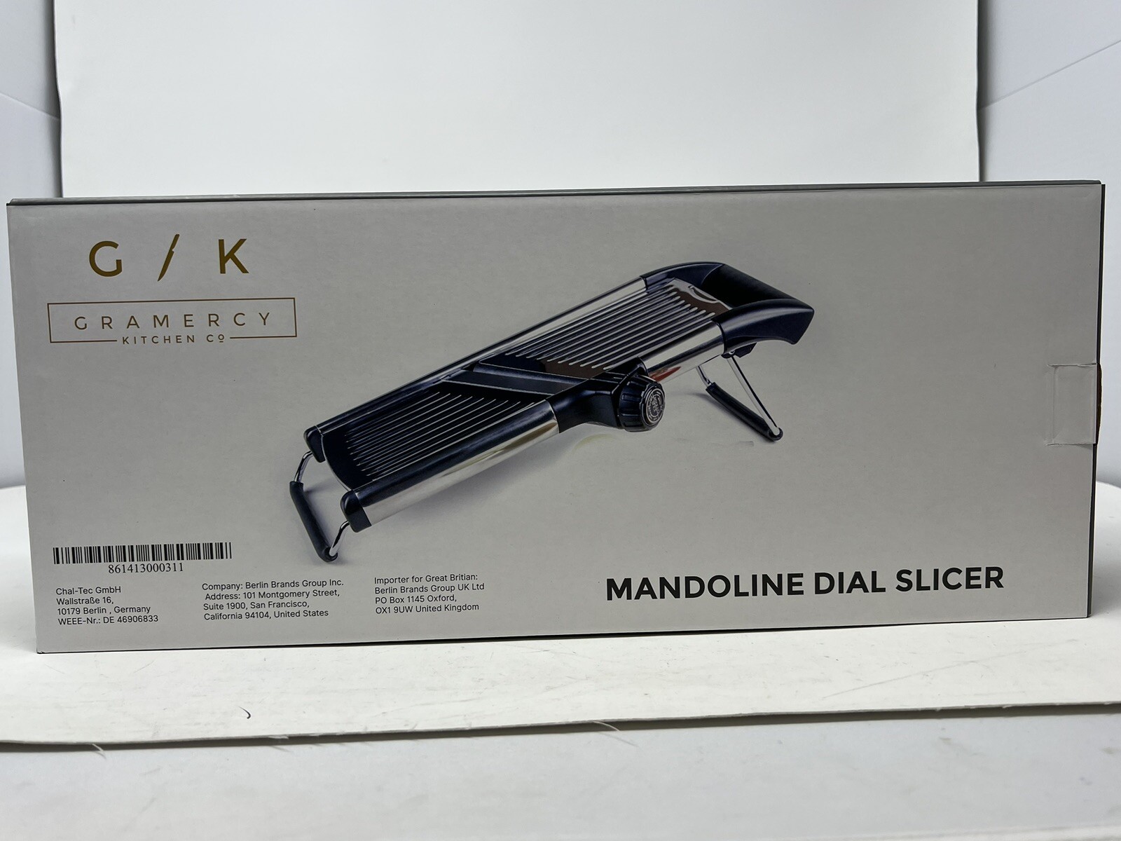 Gramercy Kitchen Co. Adjustable Stainless Steel Mandoline Food Slicer, Black gallery