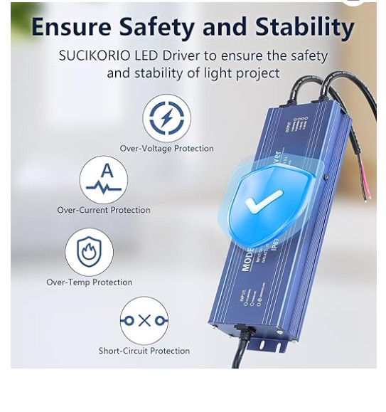 12V 200W LED Driver Waterproof IP67, Ultra Slim LED Transformer 110V AC to 12V D gallery