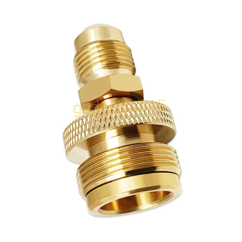 1LB Propane Tank Cansiter Regulator Adapter Connect to 3/8"Male Flare 5/8"-18UNF gallery