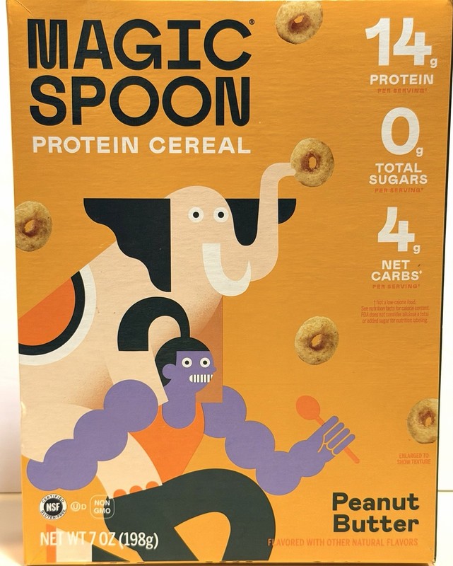 2 Boxes Magic Spoon High Protein Breakfast Cereal Peanut Butter. 7 oz Box. 08/26 gallery