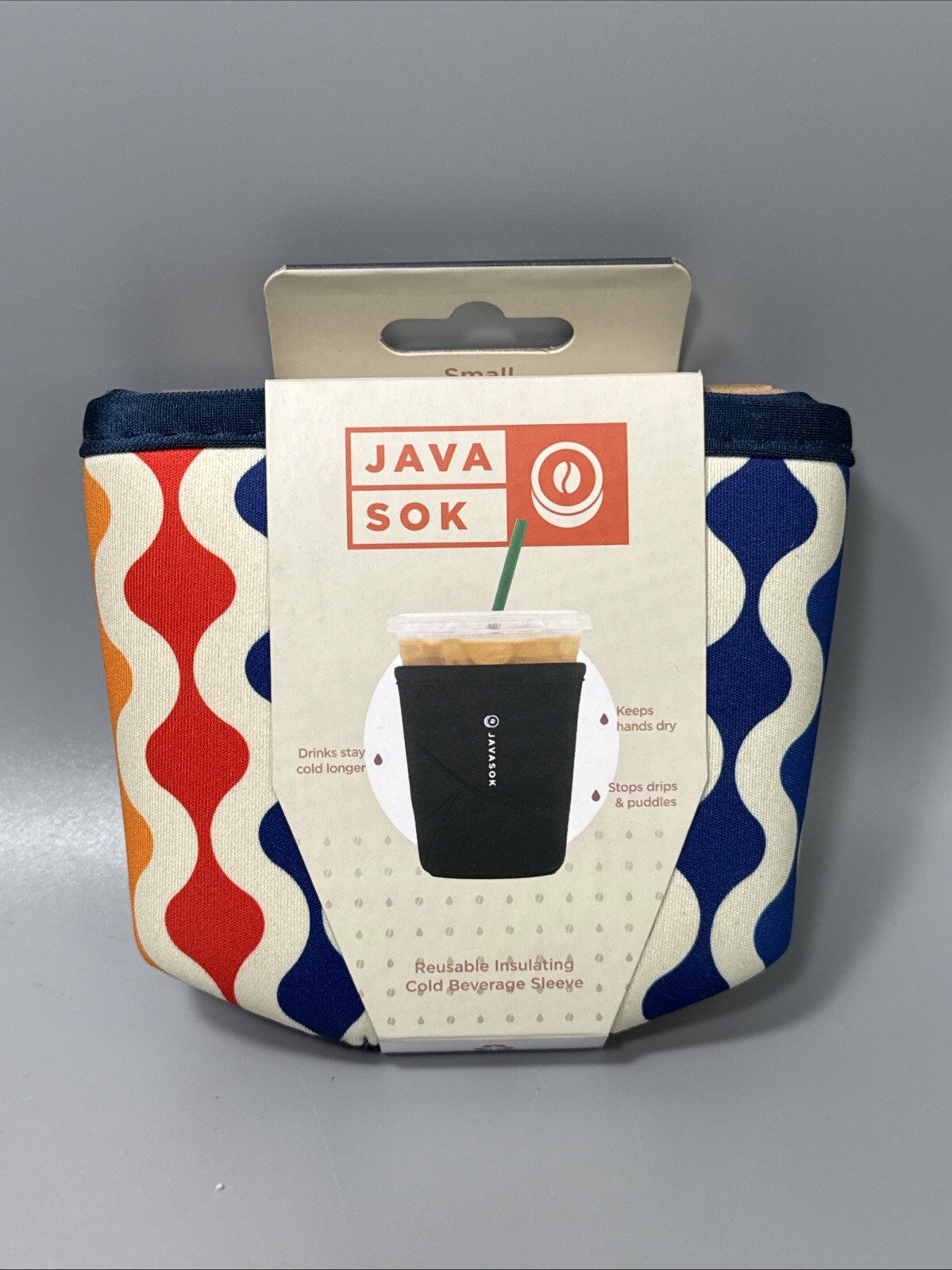 Java Sok Retro Iced Coffee/ Soda Insulated Neoprene Cup Sleeve Small 16-20 oz gallery