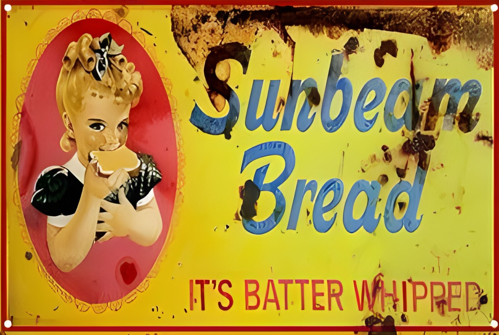 Sunbeam Bread Funny Sign Weatherproof Aluminum gallery