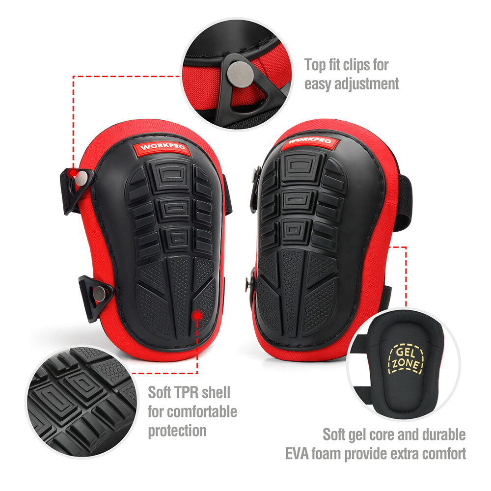 WORKPRO Knee Pads for Work, Construction, Carpentry, Garage, Gardening, Flooring