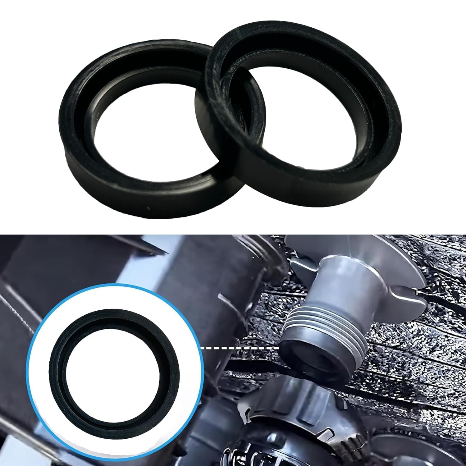 Inlet Outlet Seal Set for Intex Pure Spa | Silicone Gaskets for Leak Prevention gallery
