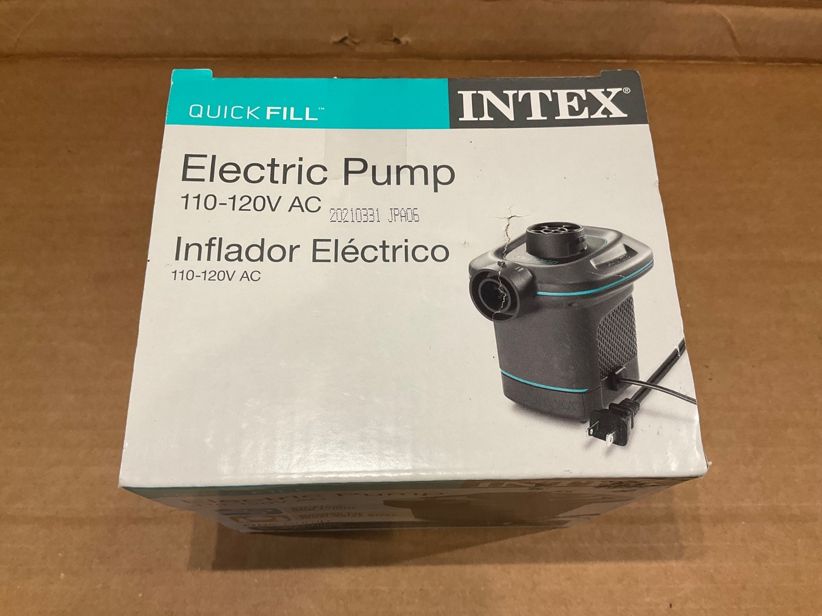 Intex 120V Quick Fill AC Electric Air Pump with 3 Nozzles, Black Brand New gallery