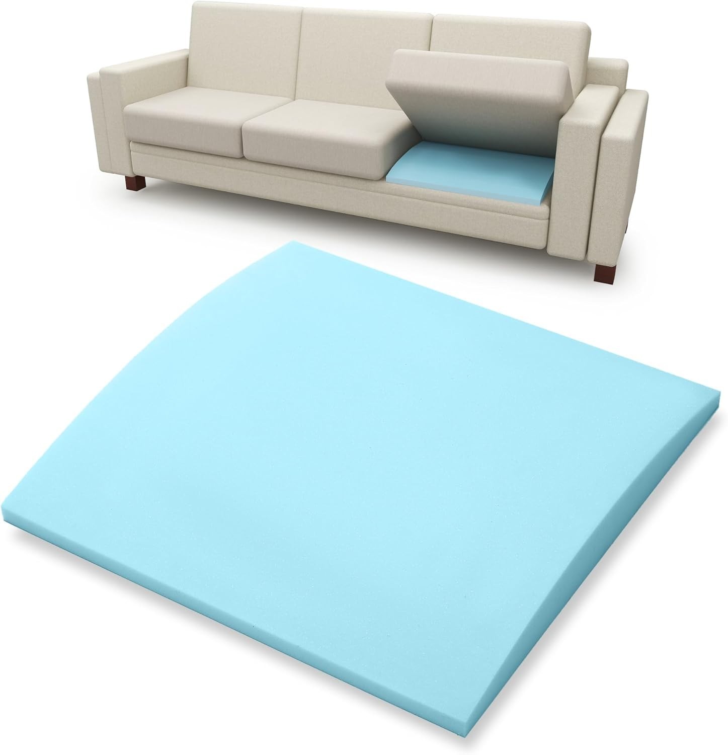 High-Density Foam Sofa Cushion Support - 24x24 Protector for Sagging Couches gallery