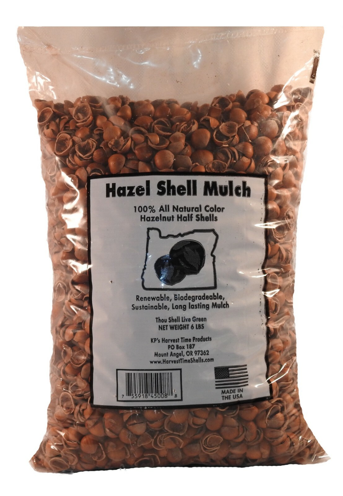 Hazel Shell Mulch - Amendment Product - 6 lbs. gallery