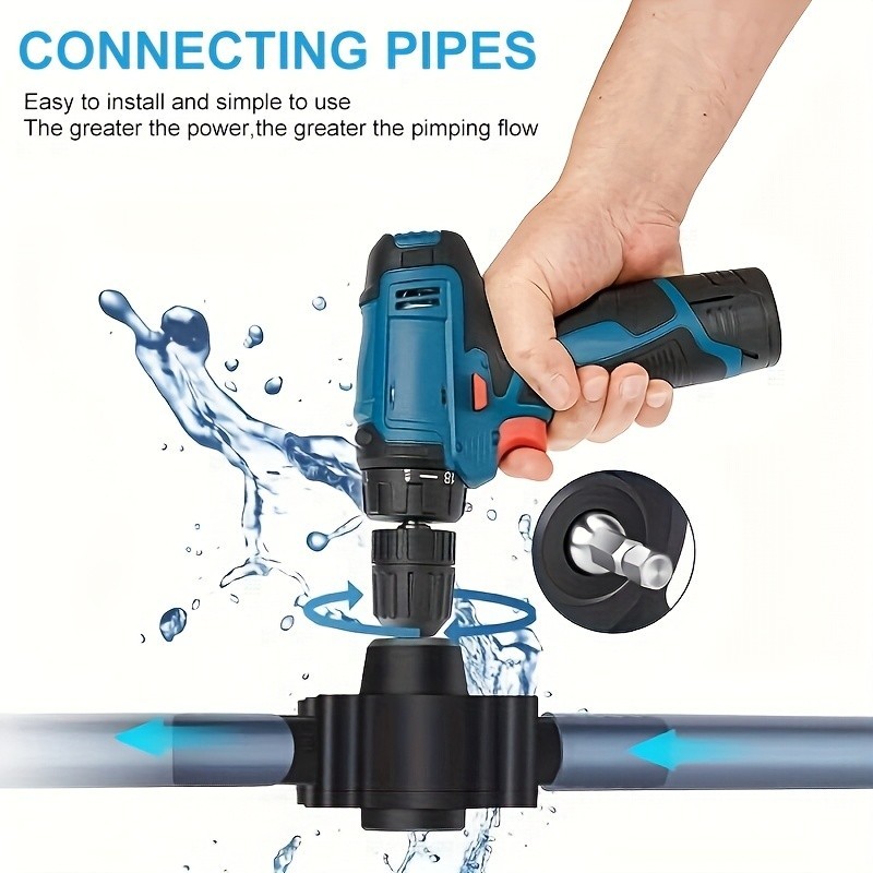 Electric Drill-Driven Liquid Pump - For Water, Oil, Diesel Transfer & Gardening gallery