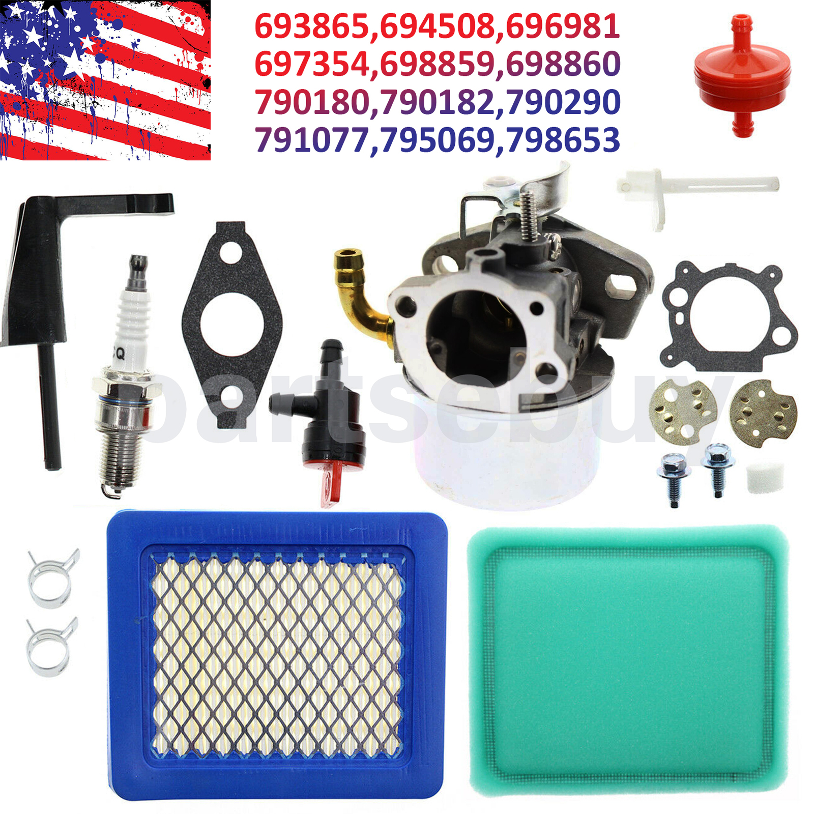 Carburetor for Briggs Stratton Craftsman Tiller Intek 791077 5,5hp - 6hp gallery