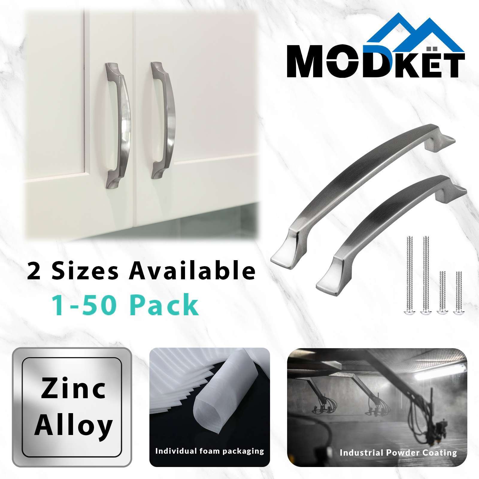 Traditional Kitchen Cabinet Pulls Handles Brushed Nickel Classic Drawer Hardware gallery