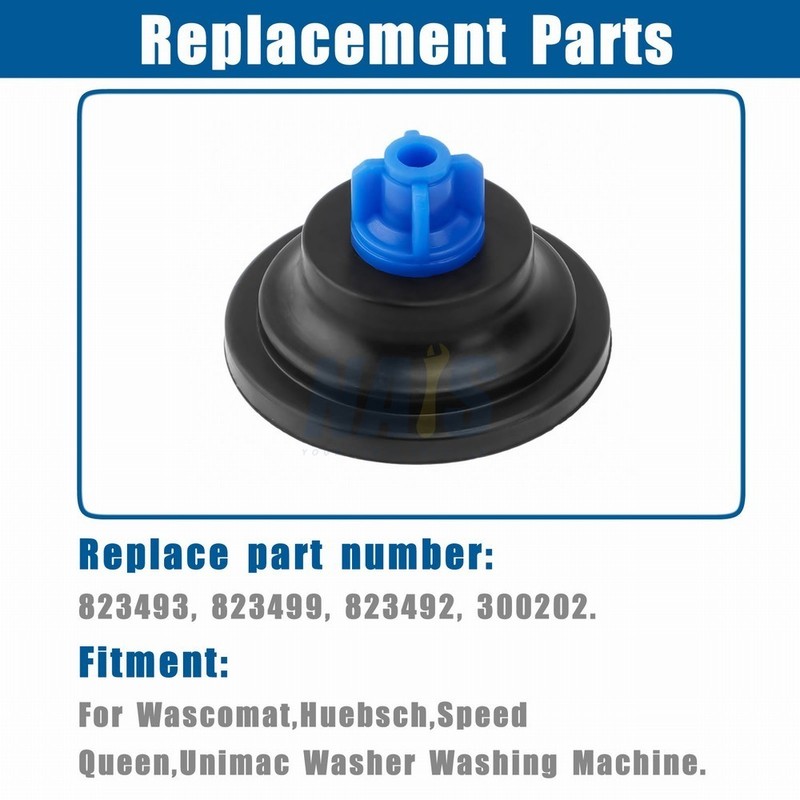 100Pcs Blue Tip Diaphragm for Wascoma Huebsch, Speed Queen, Unimac Washer 823492 gallery