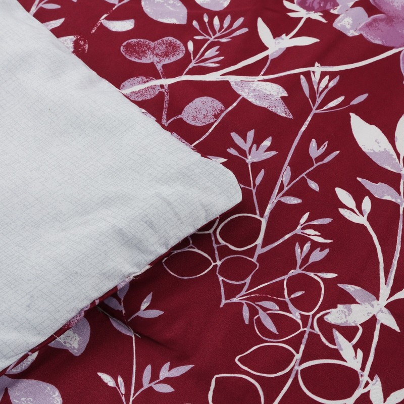 Rainbow Collection Luxury 7-Piece Red Floral Comforter Set - Cal King gallery