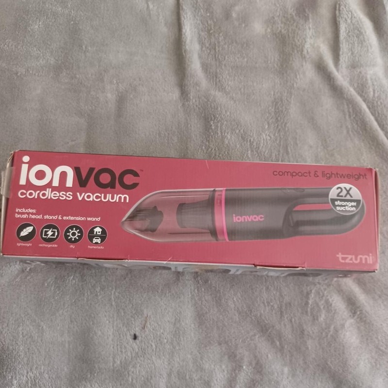Ionvac Compact Lightweight USB Charging Home/Auto Brush Head Stand Wand Vacuum gallery