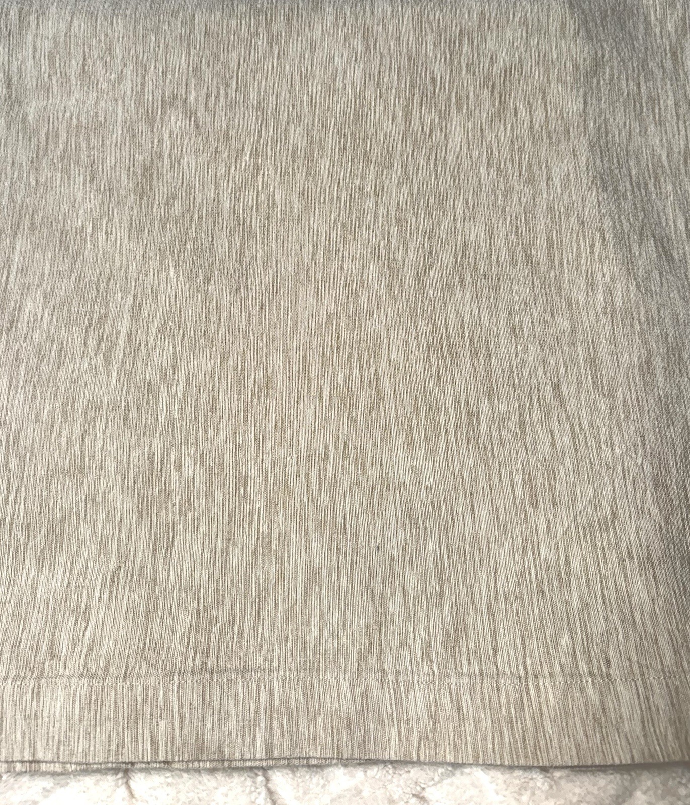 Crate & Barrel Rectangle 60x144 Linden Ecru beige cotton blend Tablecloth EUC gallery