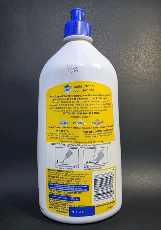 ( 1 ) Pledge Clean It Multisurface Floor Cleaner ~ Rainshower~ 27 fl oz. gallery