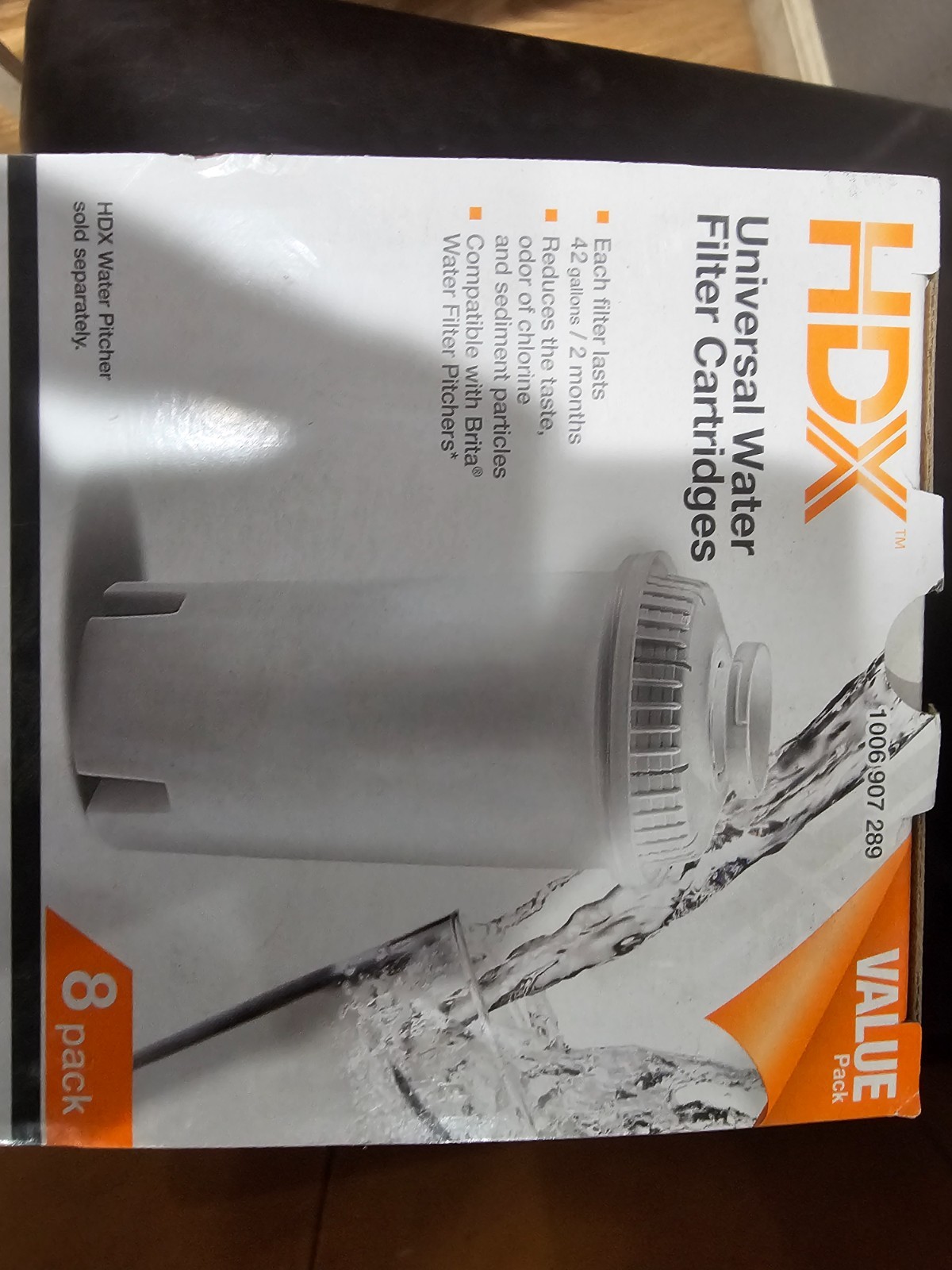 HDX Water Pitcher Replacement Water Filter Cartridges BPA Free (8-Pk) BRITA gallery
