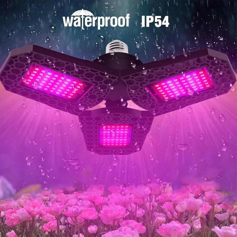 Foldable E26 Led Grow Light Full Spectrum Lamp for Hydroponics Plant Veg Flower gallery