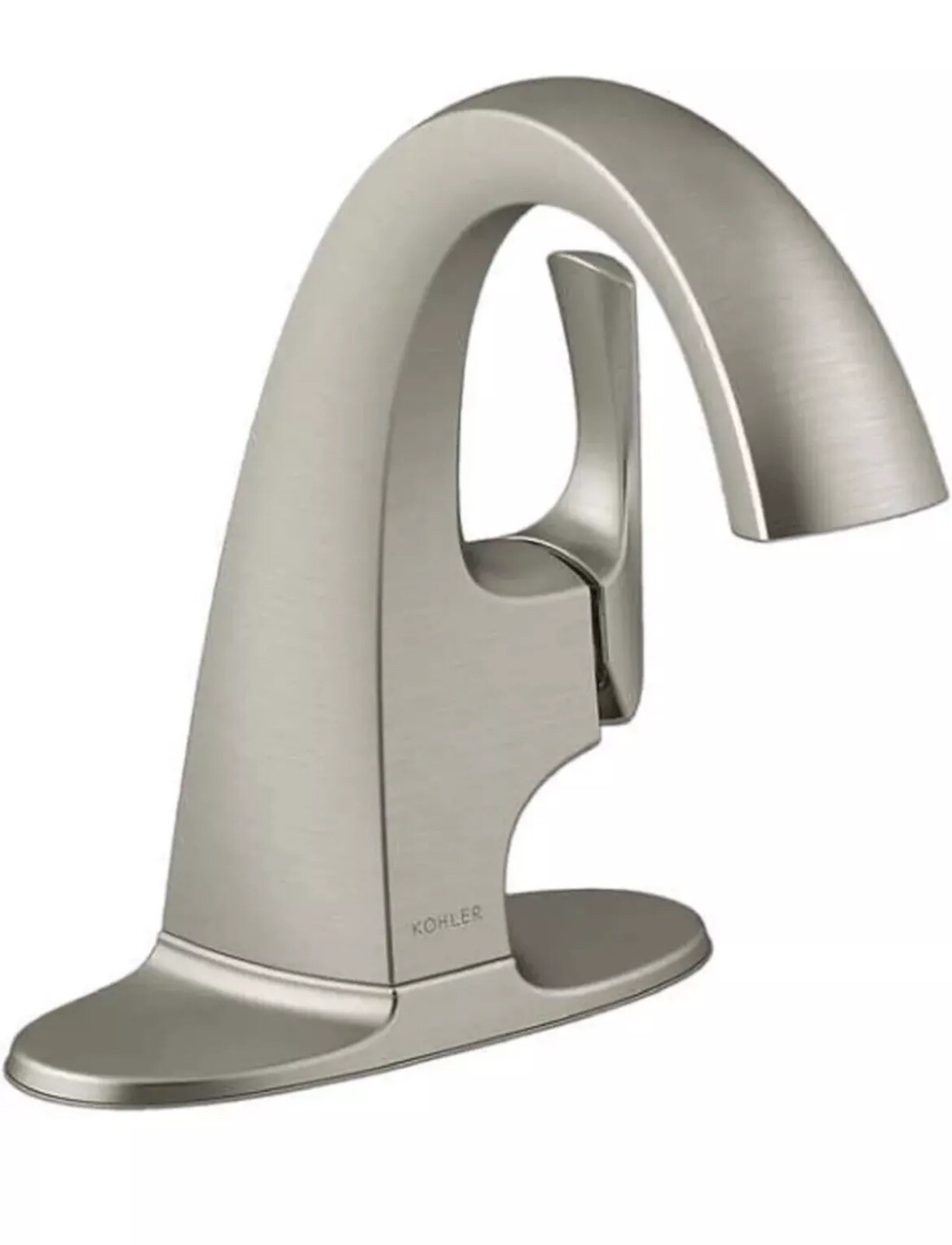 Kohler Transitional Single-Control Bathroom Faucet Vibrant Brushed Nickel Finish gallery