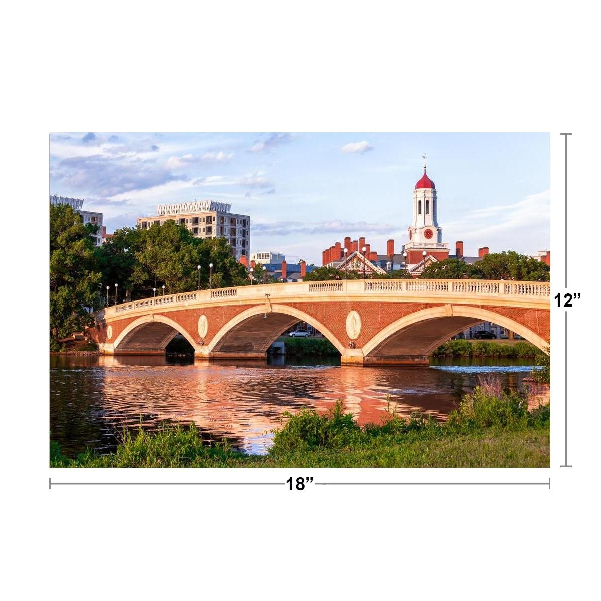 John W Weeks Bridge Footbridge Cambridge Photo Art Print Poster 18x12 gallery