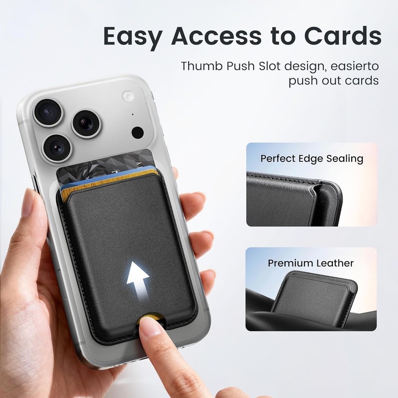 Stronger Magnetic Wallet for iPhone 17/16/15/14/13/12 Series & for MagSafe. gallery