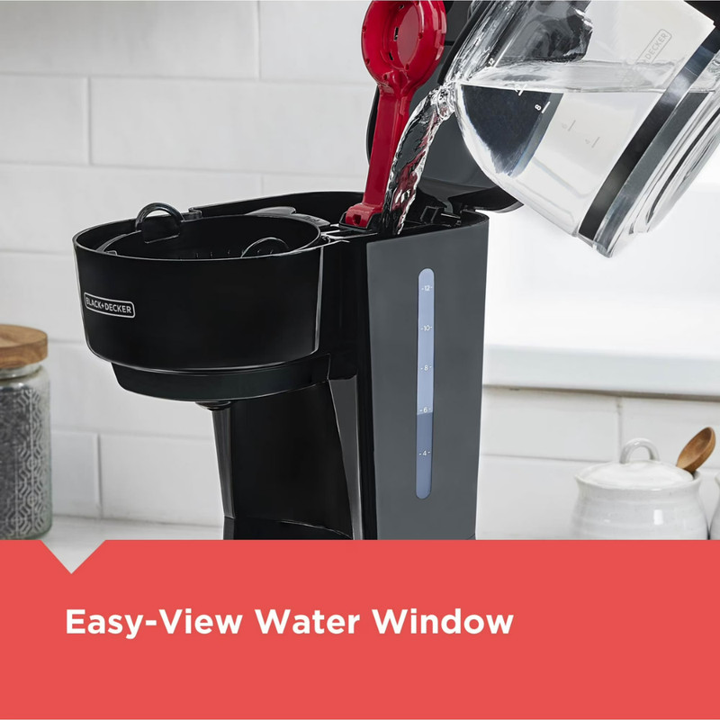 BLACK+DECKER 12-Cup Drip Coffee Maker with Easy On/Off Switch and Sneak-A-Cup gallery