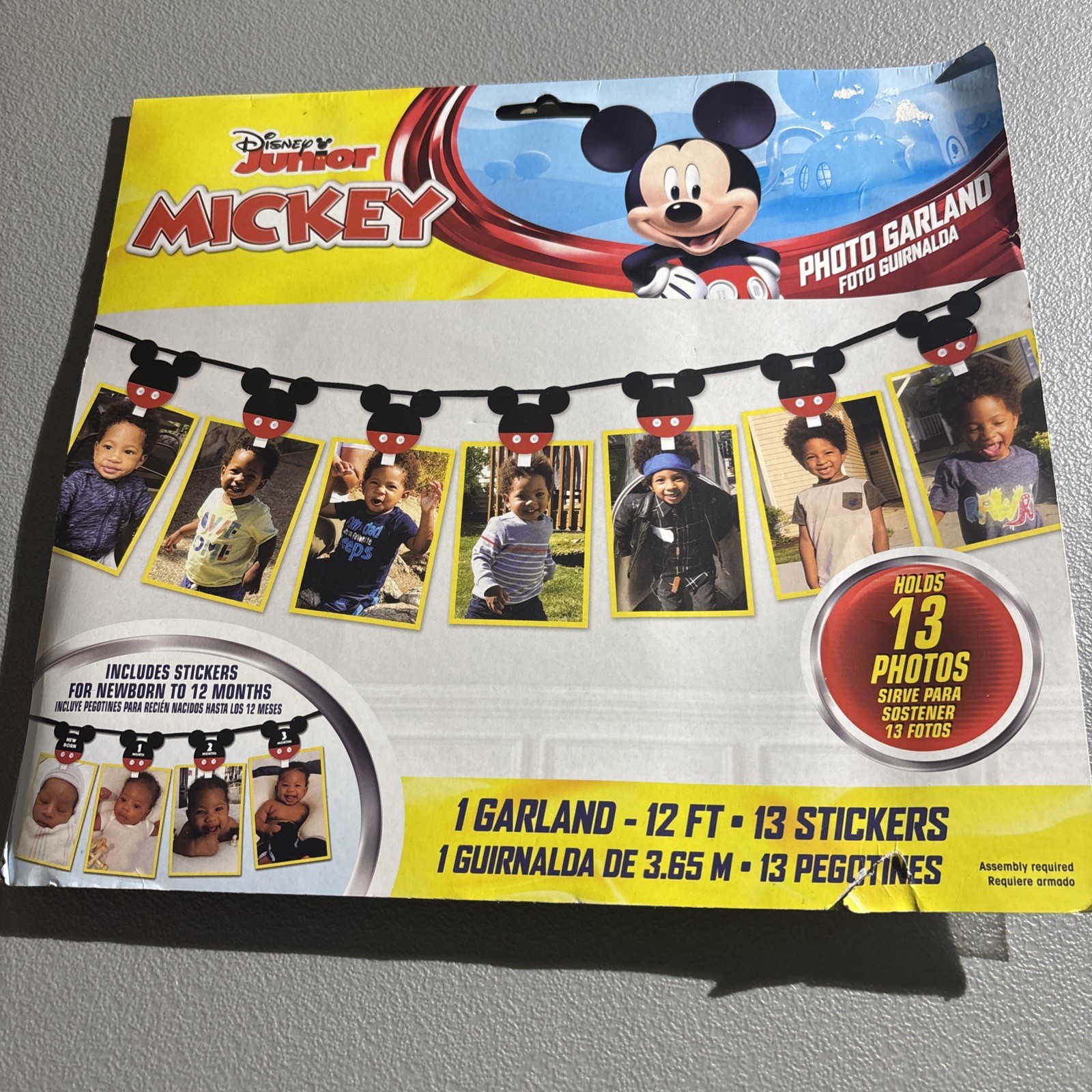 Disney Junior Mickey Mouse Photo Garland for 13 photos NEW! 1st Birthday Decor gallery